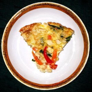 Quiche slice, homemade - Massachusetts