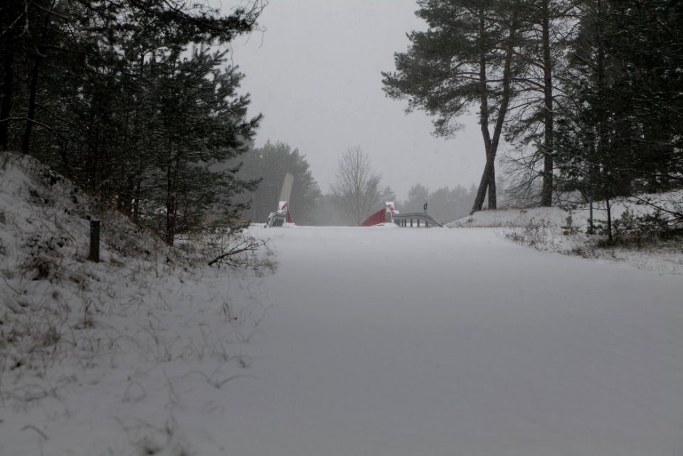 R1 in Ferch with snow 2021-02-07 02
