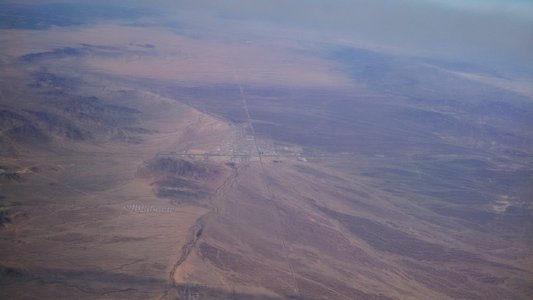 Quartzsite AZ seen from air