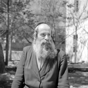 Rabbi Weingarten, type van een oosteuropese schriftgeleerde, Bestanddeelnr 255-1400