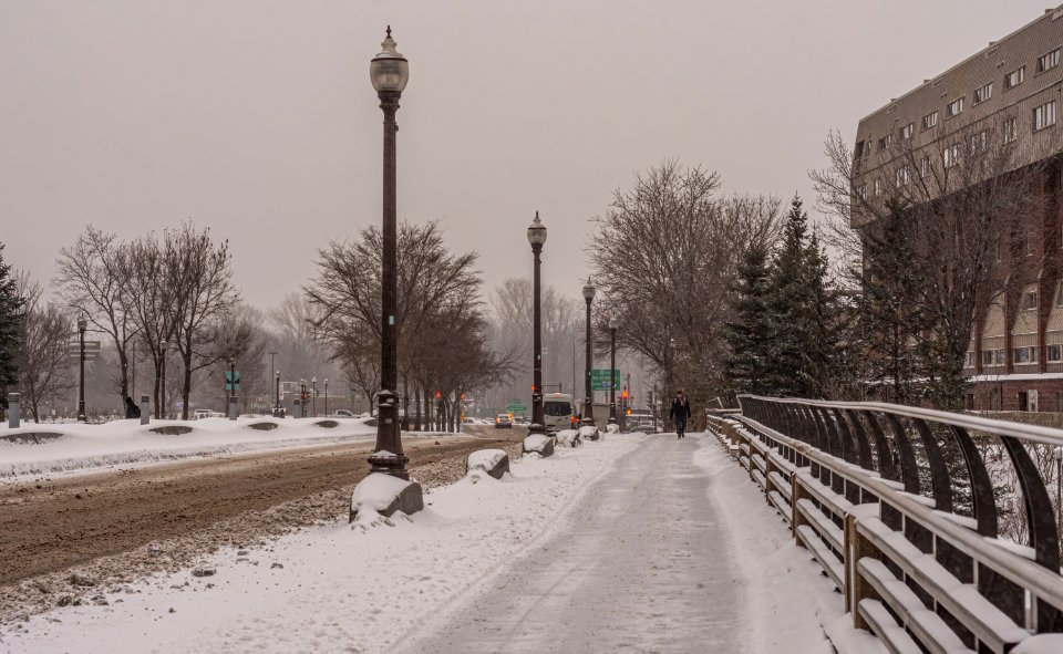Quebe city on winter, Canada 03