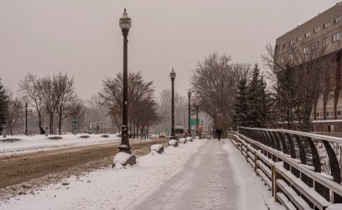 Quebe city on winter, Canada 03