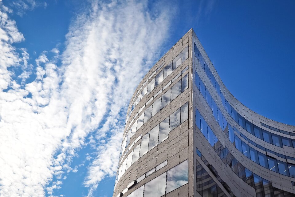 Skyscraper facade glass