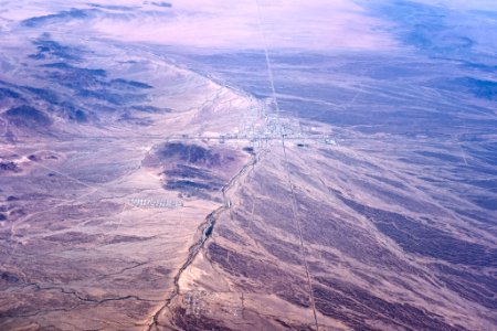Quartzsite, Arizona, seen from the air