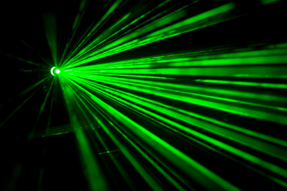Plays of light laser beams light