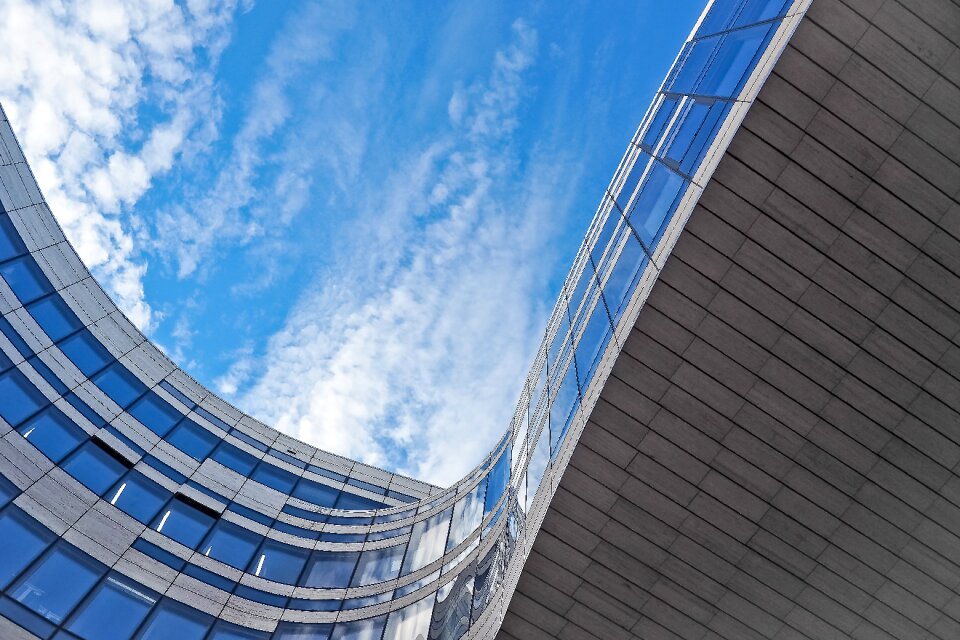 Skyscraper facade glass
