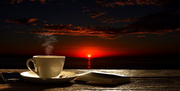 Sunrise morning sea