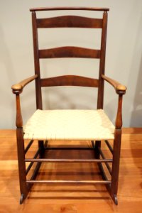 Rocking chair, Shaker, New Lebanon, New York, mid 20th century, maple - De Young Museum - DSC00807