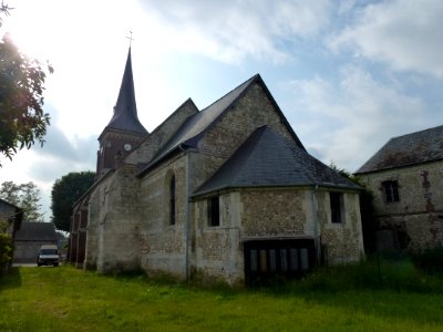 Quittebeuf (Eure, Fr) église, vue arrière