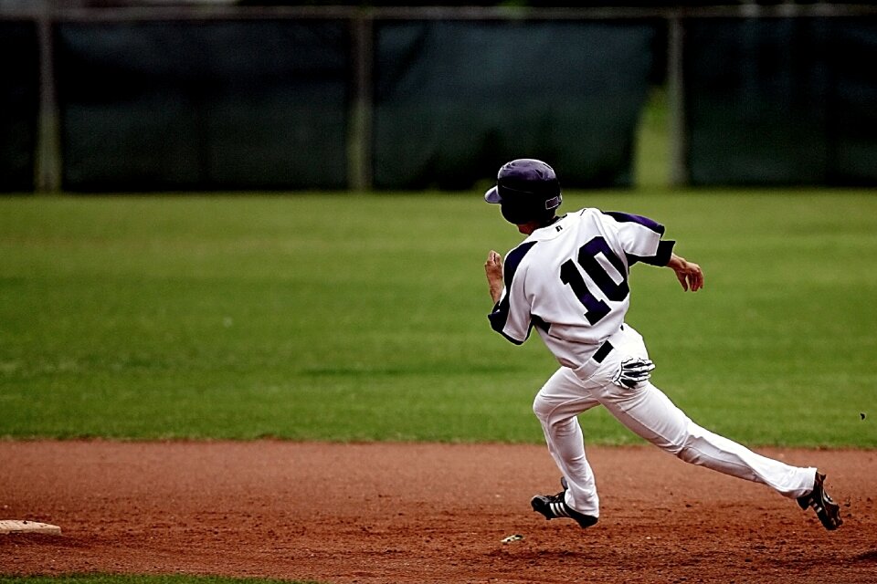 Player athlete running photo