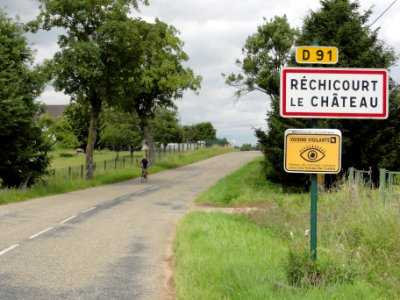 Réchicourt-le-Château (Moselle) city limit sign