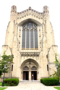 Rockefeller Chapel front facade - University of Chicago - DSC06918