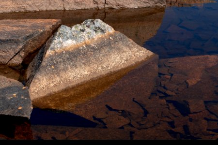 Rocks and puddle in Stångehuvud nature reserve 3