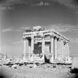 Romeinse overblijfselen te Palmyra Tempel van Baäl, Bestanddeelnr 255-6099
