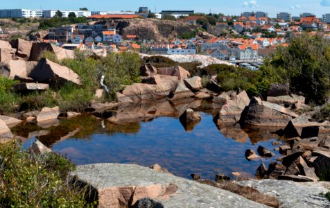 Rocks and puddle in Stångehuvud nature reserve 1