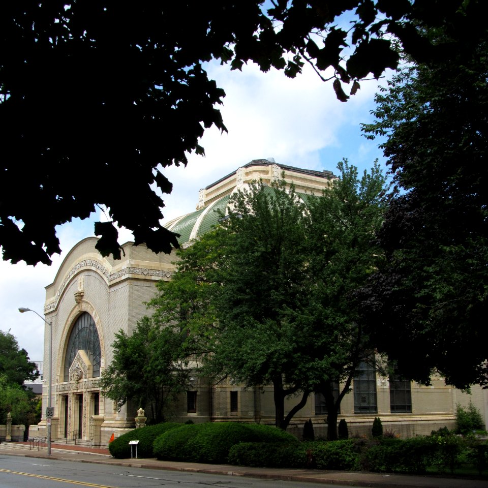 Rodef Shalom Temple, Fifth Avenue façade, 2021-07-09, 03