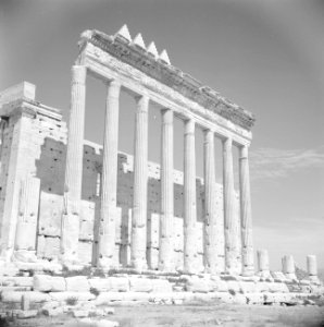 Romeinse overblijselen te Palmyra Tempel van Baäl, Bestanddeelnr 255-6115