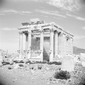 Romeinse overblijfselen te Palmyra Tempel van Baäl, Bestanddeelnr 255-6100