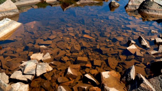 Rocks and puddle in Stångehuvud nature reserve 2