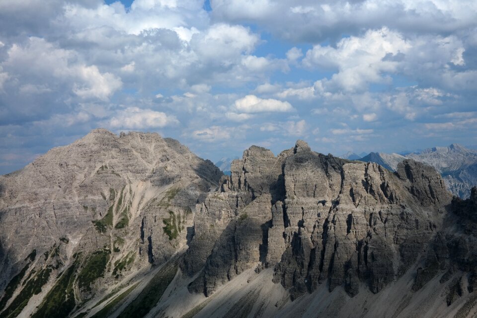 Mountains rock summit