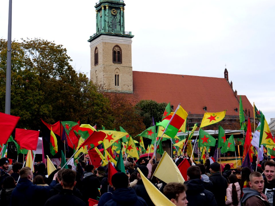 Rojava solidarity demonstration Berlin 2019-11-02 19