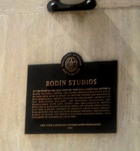 Rodin Studios NYCLPF plaque jeh photo