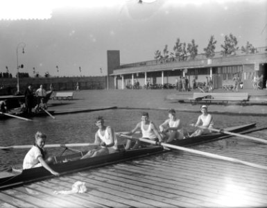 Roeiwedstrijd Bosbaan ploegen Spaarne, Bestanddeelnr 905-2021