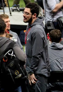 Rodrigo Blankenship speaking to the media, Jan 2018 (cropped)