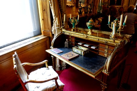 Rolltop desk by Jean-Henri Riesener, Paris, 1774 - Waddesdon Manor - Buckinghamshire, England - DSC07683