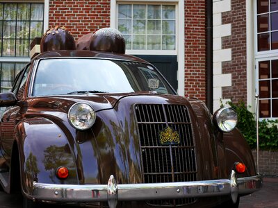 Vintage chocolate old car