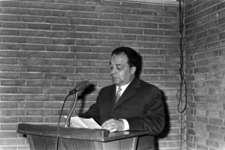 Roemeense ambassadeur dr G Elian opent tentoonstelling Roemeense volkskunst in, Bestanddeelnr 924-8512