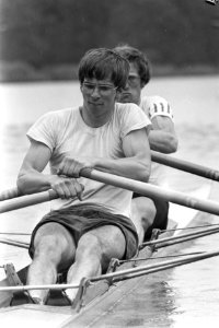 Roeiers Jan Bruyn en Paul Veenemans in actie, winnaars van de elite dubbeltwee, Bestanddeelnr 925-7125