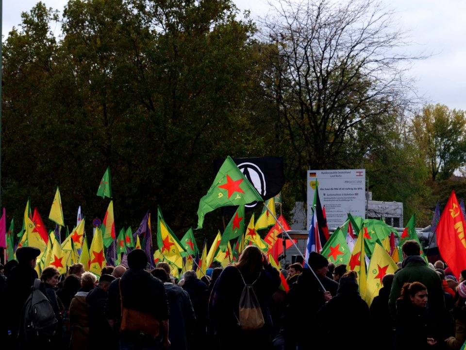 Rojava solidarity demonstration Berlin 2019-11-02 02
