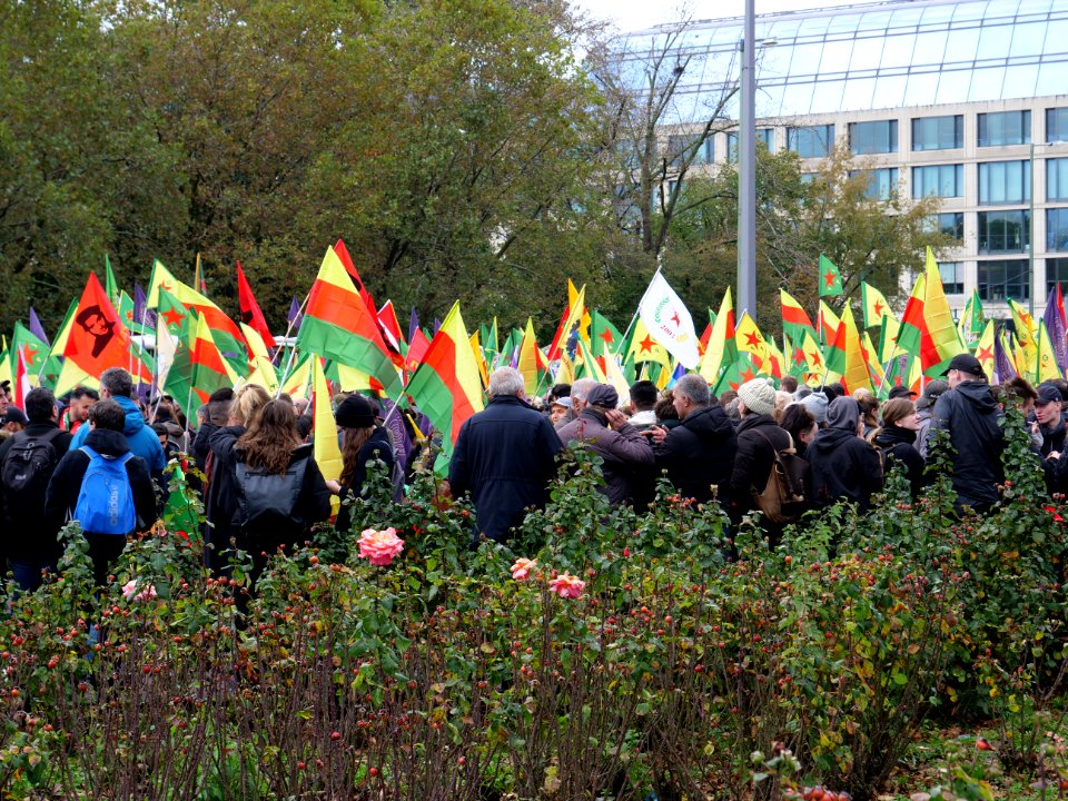 Rojava solidarity demonstration Berlin 2019-11-02 07