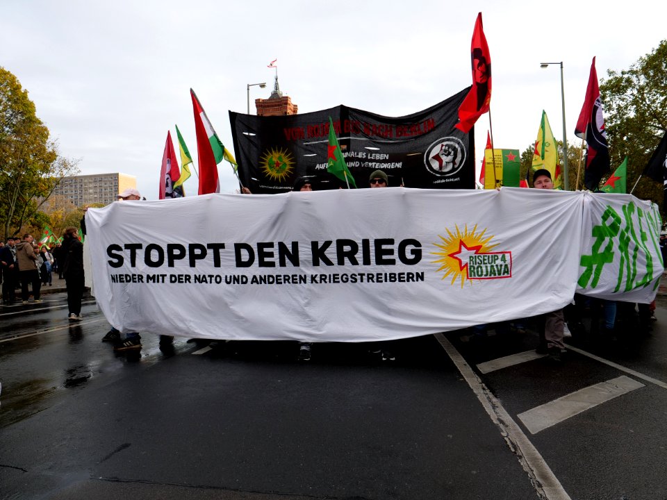 Rojava solidarity demonstration Berlin 2019-11-02 28