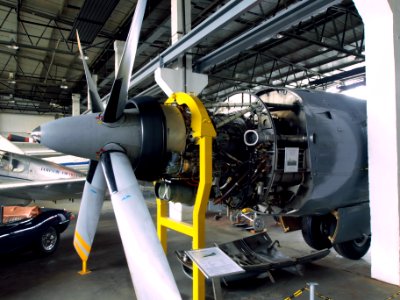 Rolls-Royce Tyne turboprop engine of a Breguet Atlantique