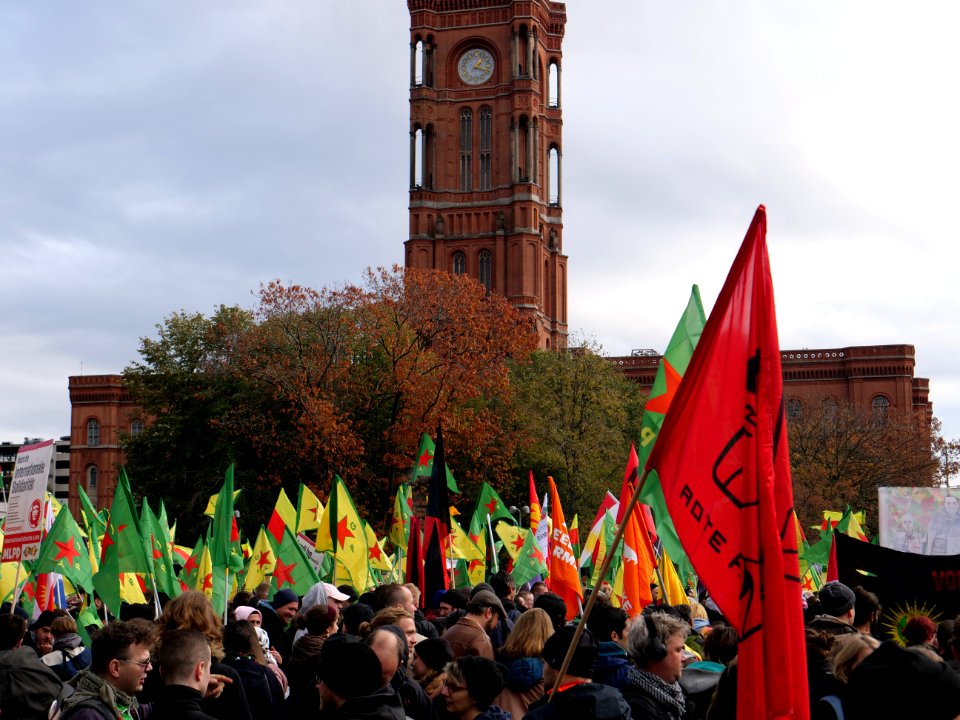 Rojava solidarity demonstration Berlin 2019-11-02 06