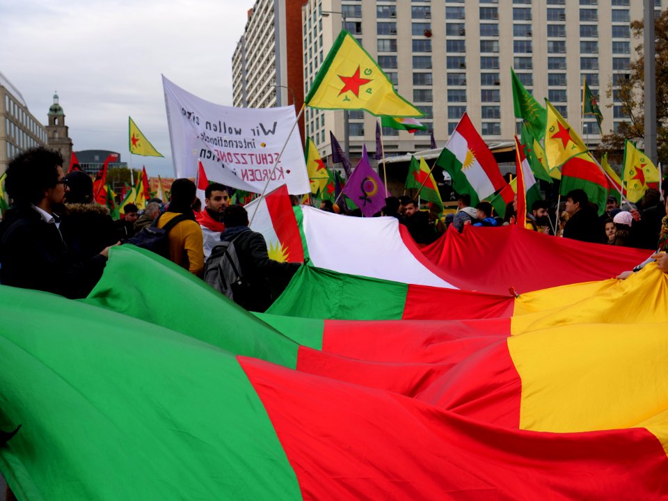 Rojava solidarity demonstration Berlin 2019-11-02 25