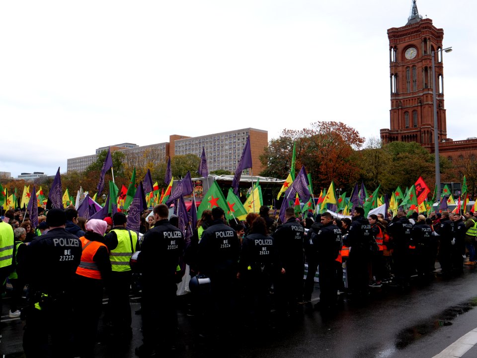 Rojava solidarity demonstration Berlin 2019-11-02 12
