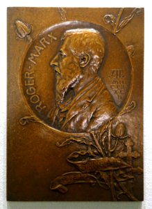 Roger Marx, sponsor of the renewal of medallion art in France, by Alphonse E. Lechevrel, 1892 - Bode-Museum - DSC02838 photo