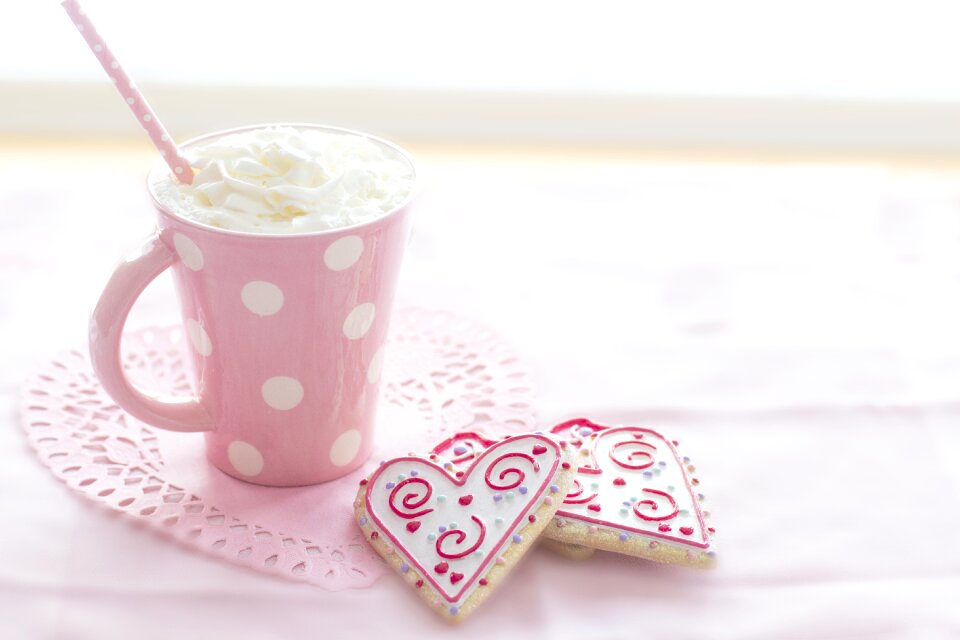 Winter cookies heart cookies