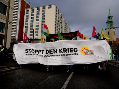 Rojava solidarity demonstration Berlin 2019-11-02 33
