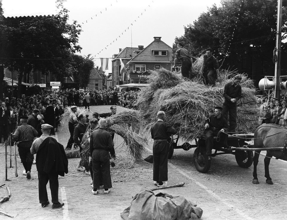 Roggefeest in Raalte. Sallands oogtfeest 'Stöppelhaene in Raalte, Bestanddeelnr 904-7266