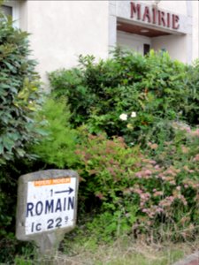Romain (M-et-M) mairie et plaque Michelin
