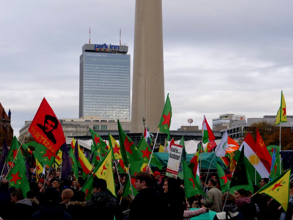 Rojava solidarity demonstration Berlin 2019-11-02 18
