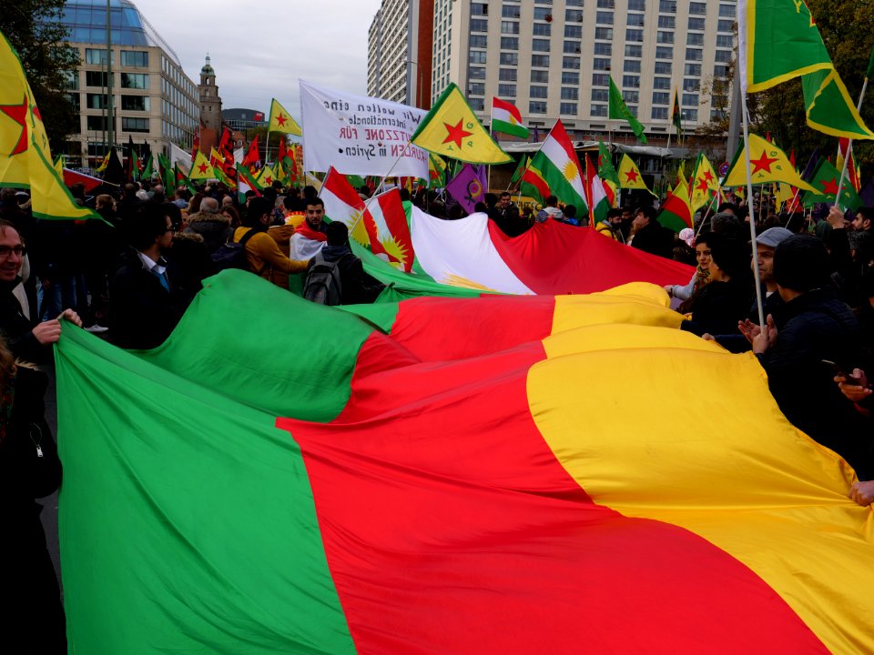 Rojava solidarity demonstration Berlin 2019-11-02 24