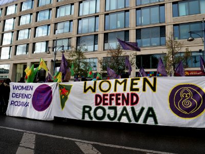 Rojava solidarity demonstration Berlin 2019-11-02 31