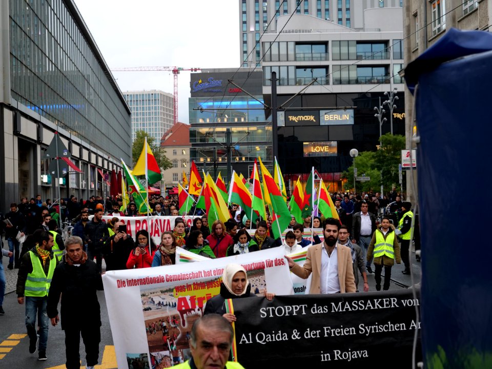 Rojava solidarity demonstration Berlin 2019-10-08 10