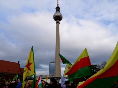 Rojava solidarity demonstration Berlin 2019-11-02 09