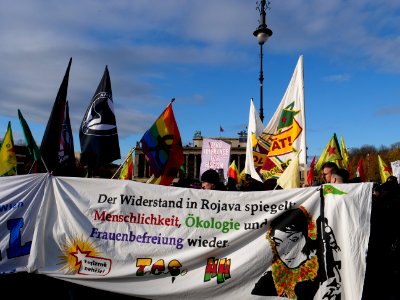 Rojava solidarity demonstration Berlin 2019-11-02 46
